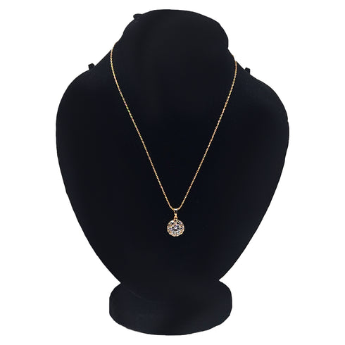Dainty White Zircon Pendant Necklace - D143 - 3